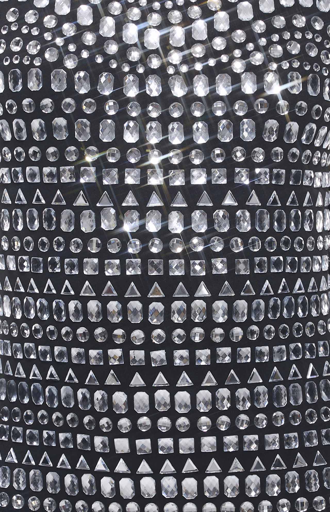 Bandage Diamante Crystal Embellished Mini Dress